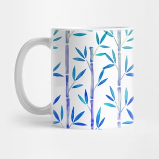 Indigo Bamboo Pattern Mug